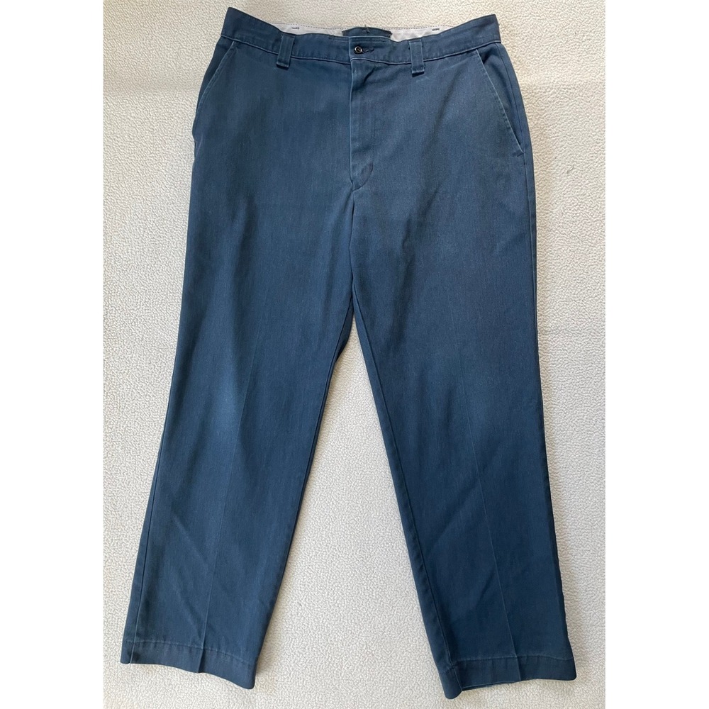 Vintage Made in USA Big Ben Mens 34x30 Work Pants Navy Blue Twill Trousers Skate